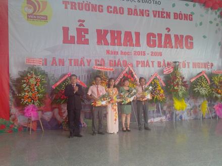 Trường Cao đẳng Viễn Đông: Lễ khai giảng năm học 2015 – 2016, tri ân thầy cô giáo và trao bằng tốt nghiệp