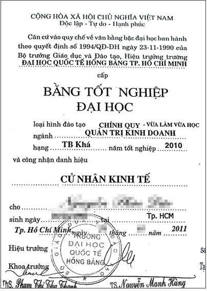 Cấp bằng chính quy cho người học tại chức
