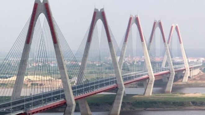 Cầu Nhật Tân sẽ được chiếu sáng rực rỡ bằng đèn LED đổi màu