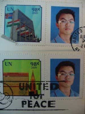 Chàng trai Việt in hình trên tem