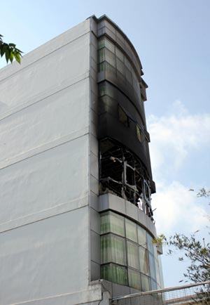 Cháy văn phòng Trường CĐ Kinh tế – Công nghệ TP.HCM