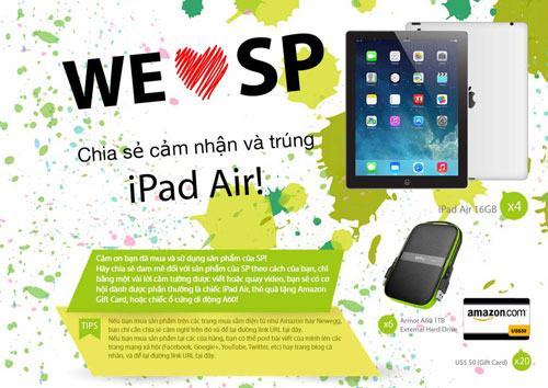 Chia sẻ cảm nhận – Trúng iPad Air cùng Silicon Power