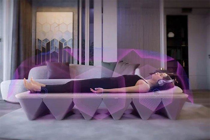 Chiếc giường cao cấp mới sử dụng công nghệ "SoundHealing"