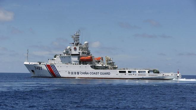 Tàu hải cảnh Trung Quốc hoạt động trên Biển Đông /// Ảnh: Reuters