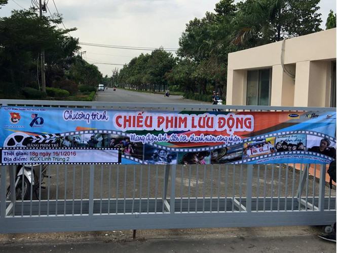 Chiếu phim lưu động miễn phí phục vụ hơn 11.000 công nhân