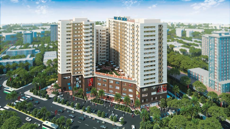 Chính thức cất nóc, hoàn thành phần thô nhà ở xã hội HQC Hóc Môn