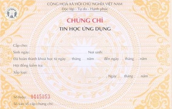 Từ ngày 15-12: Bộ GD-ĐT dừng cấp phôi chứng chỉ tin học ứng dụng A, B, C