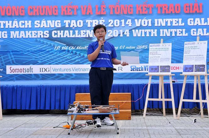 Chung kết cuộc thi Thử thách sáng tạo trẻ 2014: ​“Máy khắc laser” đoạt giải đặc biệt