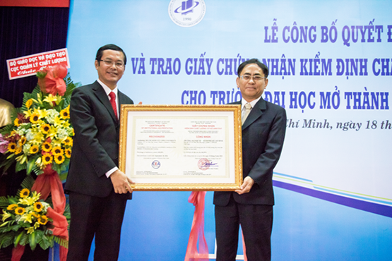 ĐH Mở TP.HCM đạt chuẩn chất lượng giáo dục