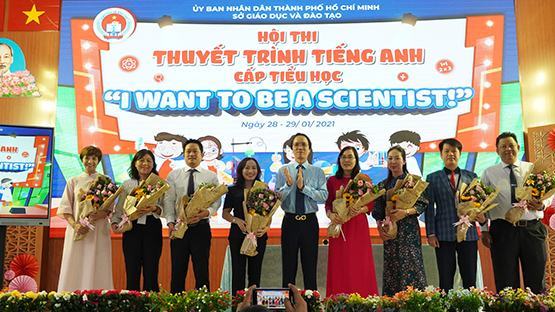 Hơn 200 học sinh TH tham gia Chung kết thuyết trình bằng tiếng Anh