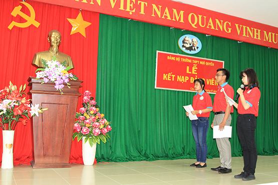 Trường THPT Ngô Quyền (TP.HCM): Thêm 3 HS đứng vào hàng ngũ của Đảng