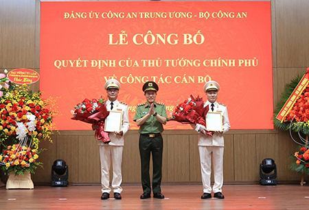 Công bố quyết định bổ nhiệm hai Thứ trưởng Bộ Công an