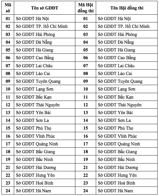 Công bố danh sách 64 hội đồng thi tốt nghiệp THPT 2020 - ảnh 1