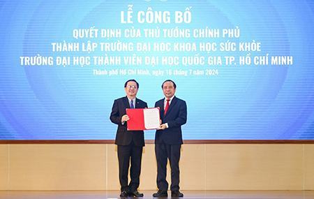 PGS.TS Vũ Hải Quân: Việc thành lập Trường ĐH Khoa học Sức khỏe đã được chuẩn bị kỹ lưỡng từ rất sớm, phù hợp thông lệ quốc tế