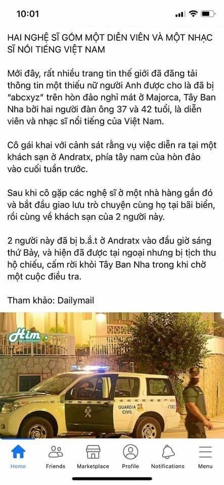 Cộng đồng mạng ‘sôi’ lên trước thông tin 2 nghệ sĩ Việt bị bắt ở nước ngoài vì hiếp dâm - ảnh 3