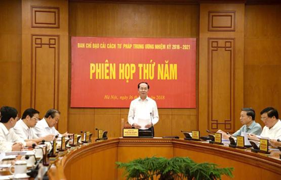 Nhiệm vụ cải cách tư pháp:Phải chọn vấn đề, địa phương để kiểm tra, đôn đốc