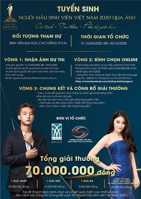 Cuộc thi Người mẫu Sinh viên Việt Nam 2020: Lùi thời gian tổ chức các vòng thi