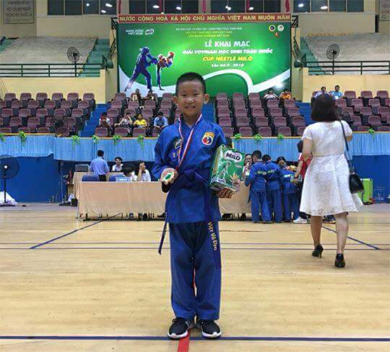 Học sinh tiểu học TP.HCM đoạt HCV toàn quốc môn Vovinam