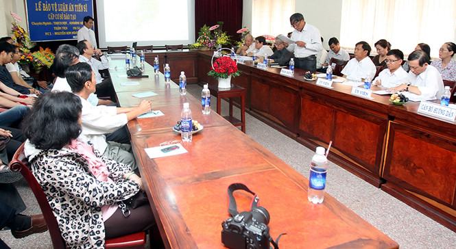 Một buổi bảo vệ luận văn tiến sĩ trong nước /// Ảnh: Đào Ngọc Thạch