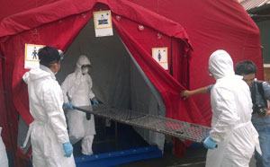 Diễn tập phòng chống bệnh do virus Ebola