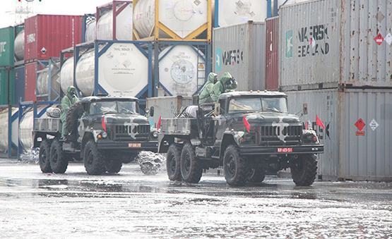 TP.HCM: Diễn tập xử lý rò rỉ hóa chất, ứng phó bão