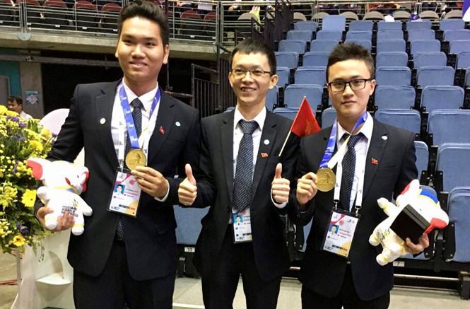 Thí sinh đoạt HCV kỳ thi Tay nghề ASEAN năm 2018 /// Ảnh: Đ.L