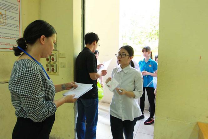 Thí sinh thi tuyển vào lớp 10 tại Hà Nội năm học 2018 - 2019 /// Ảnh: Ngọc Thắng