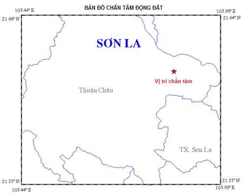 Động đất ở 3,6 độ Richter ở Sơn La
