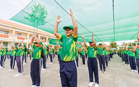 11.032 học sinh tiểu học tỉnh Bình Dương lập kỷ lục đồng diễn thể dục giữa giờ