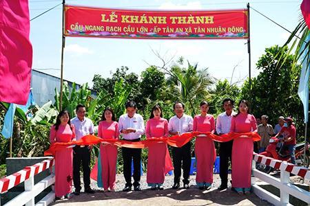 Đồng Tháp: Khánh thành Cầu Ngang Rạch Cầu Lớn do Agirbank tài trợ