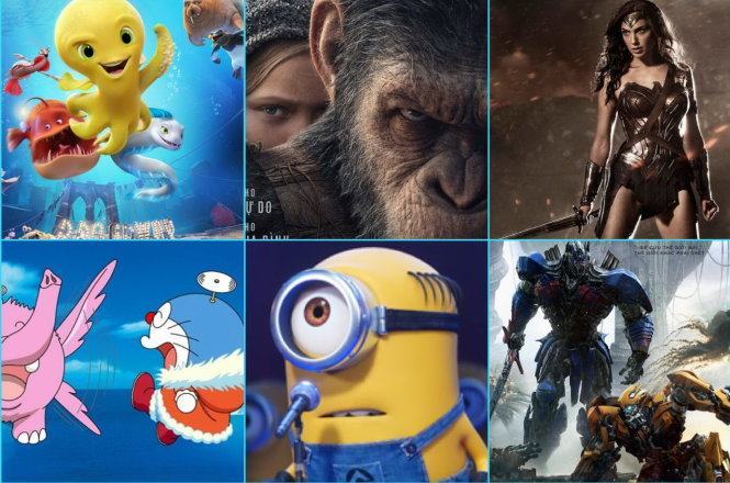 Đông vui phim hè gõ cửa rạp Việt 