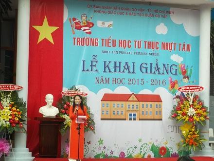 Trường tiểu học tư thục Nhựt Tân khai giảng năm học mới 2015 – 2016