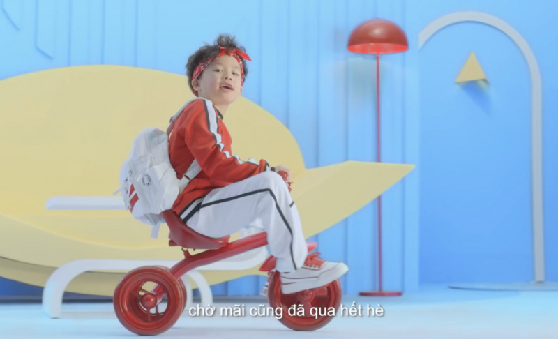 Một thương hiệu dùng rap quảng bá với sự thể hiện của một gương mặt nhí