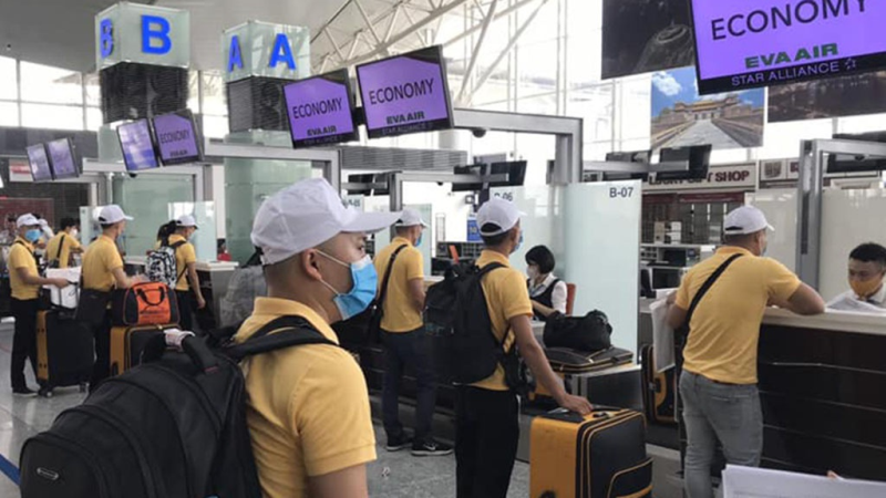 Dừng xuất cảnh lao động sang Đài Loan từ hôm nay, 19.5