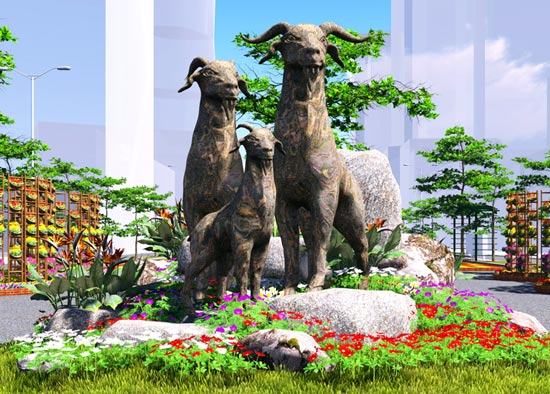 Đường hoa Tết Ất Mùi 2015 – lời chúc xuân sung túc, thịnh vượng