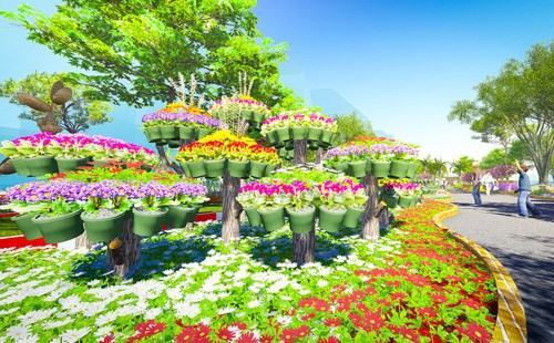 Xem trước đường hoa Tết nguy&ecirc;n đ&aacute;n Ất m&ugrave;i 2015 - ảnh 2