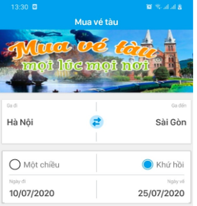 Đường sắt bán vé tàu qua app điện thoại từ 15.7 - ảnh 1