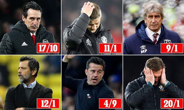 Emery, Solsa và những HLV chờ ‘án tử’ ở Premier League