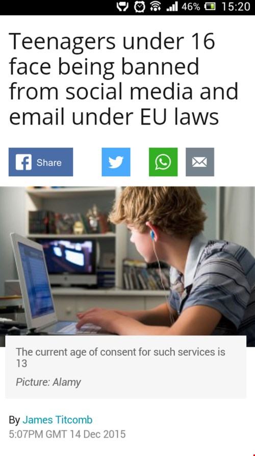 EU sẽ cấm trẻ em dưới 16 tuổi sử dụng mạng xã hội