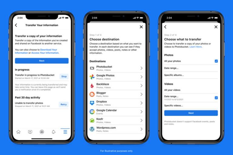 Facebook giúp chuyển dữ liệu sang các nền tảng khác dễ dàng hơn