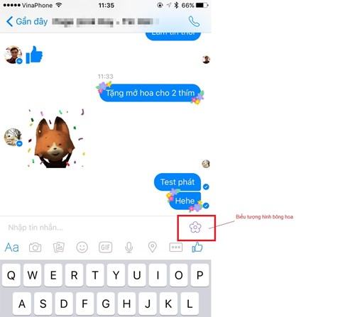 Facebook Messenger thêm tính năng chèn hoa vào tin nhắn - ảnh 1