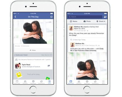 Facebook ra mắt tính năng xem ngày này năm trước