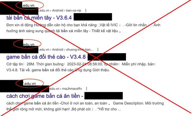 Gần 170 website giáo dục bị cài nội dung liên quan đến cá độ, cờ bạc