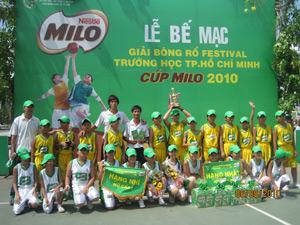 Giải bóng rổ Festival học sinh TP.HCM năm 2010: Trường Phổ thông Năng khiếu TDTT TP.HCM giành hai chức vô địch