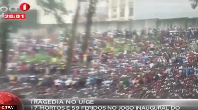 Giẫm đạp ở sân vận động Angola, 17 người chết