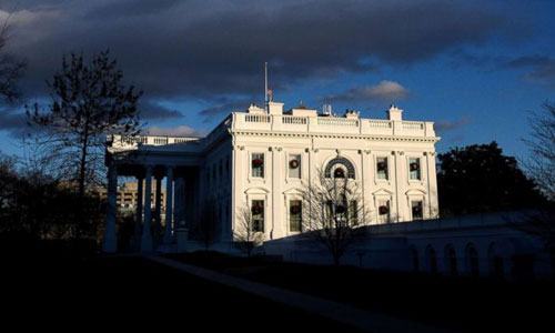 Khung cảnh bên ngoài Nhà Trắng hôm 23/12, sau khi chính phủ Mỹ đóng cửa. Ảnh: Fox17.