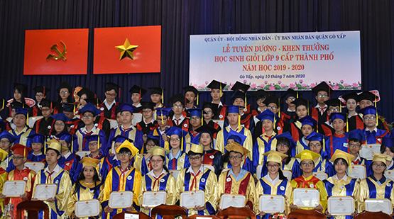 Quận Gò Vấp khen thưởng học sinh giỏi năm học 2019-2020