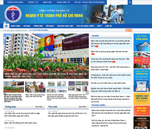 TP.HCM: Triển khai Cổng thông tin điện tử của ngành y tế
