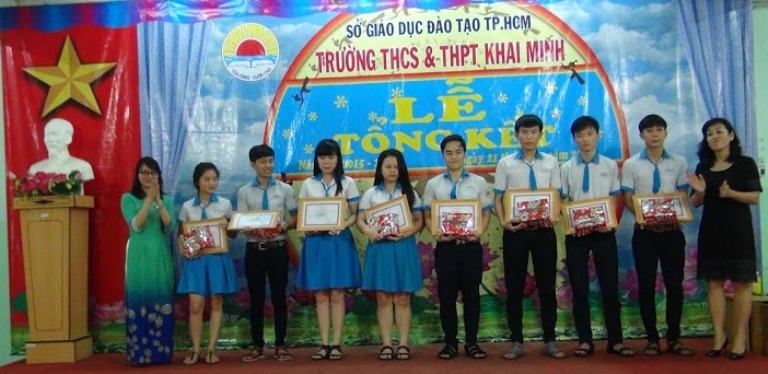 Trường THCS – THPT Khai Minh tổ chức Lễ tổng kết năm học 2015 – 2016