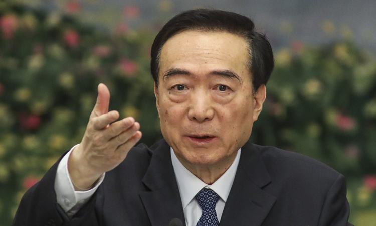 Bí thư khu tự trị Tân Cương Trần Toàn Quốc, một trong những quan chức có thể bị Mỹ trừng phạt. Ảnh: SCMP.